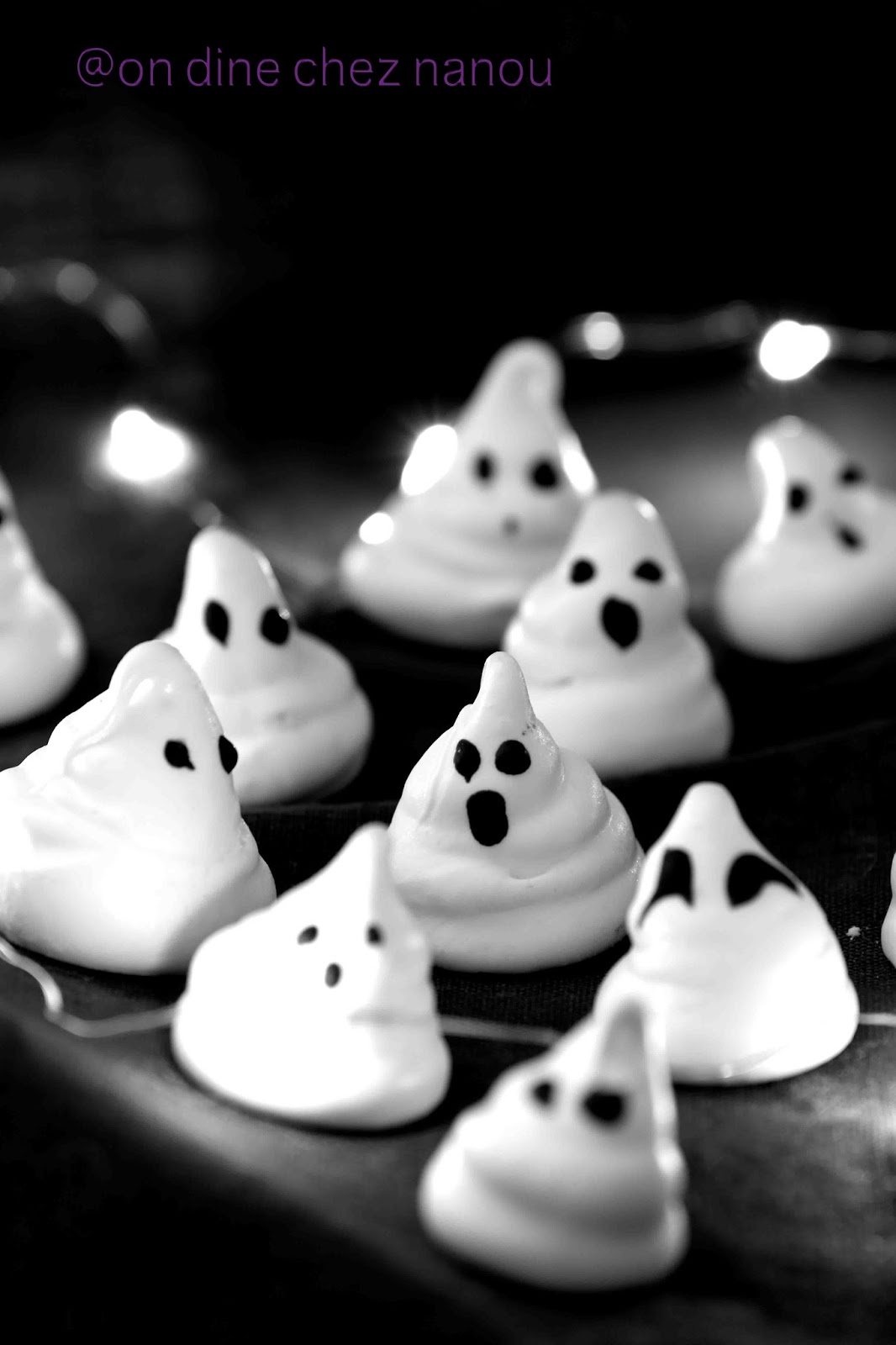 Fantômes meringués et gâteau d&amp;#39;halloween | On dine chez Nanou