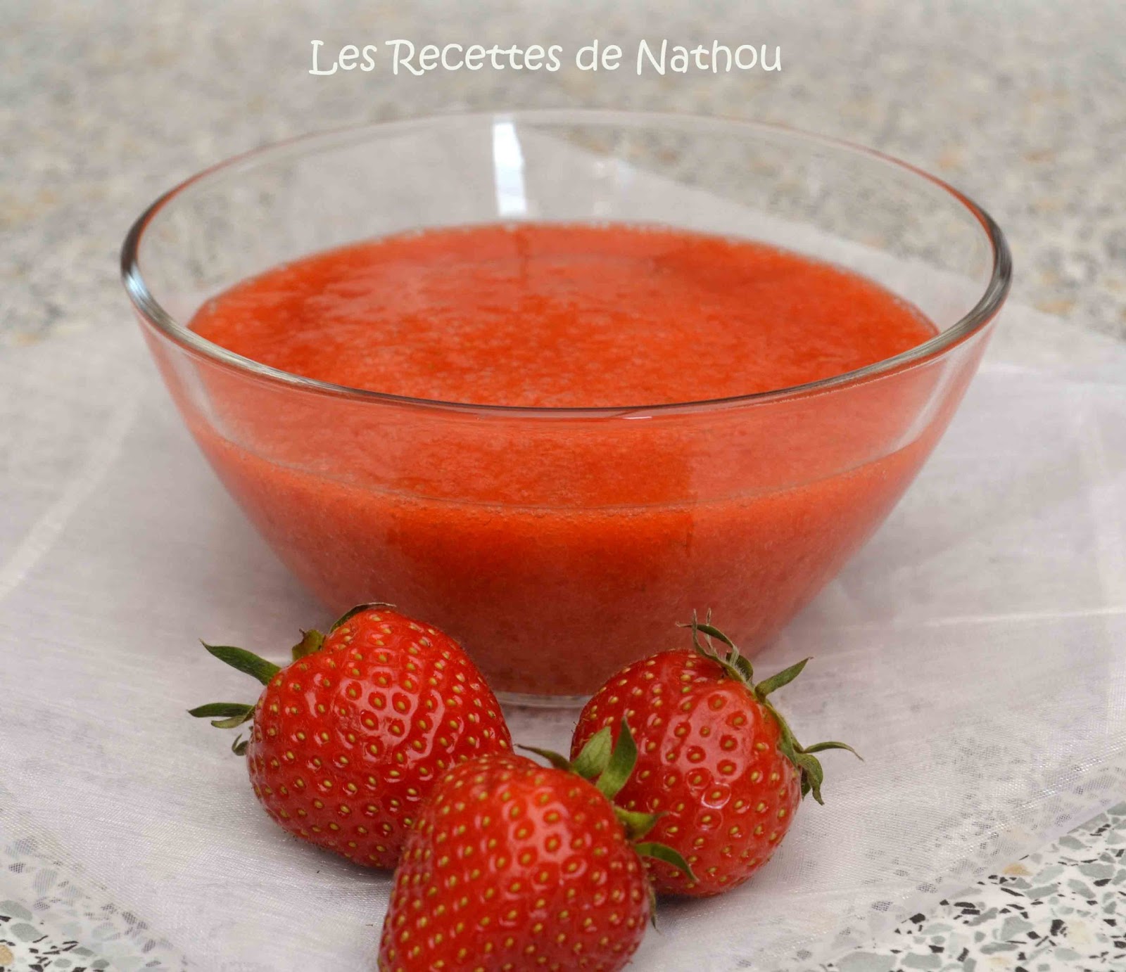 Ma cuisine au fil de mes idées... Coulis de fraises Ma cuisine au fil de mes idées... Coulis de fraises