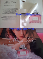 In consegna campioni omaggio Miss Dior Absolutely Blooming Logo In consegna campioni omaggio Miss Dior Absolutely Blooming