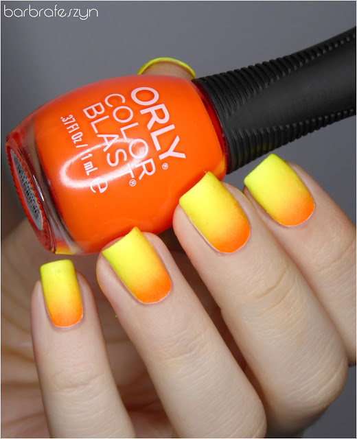 neonowy pomarańczowy lakier