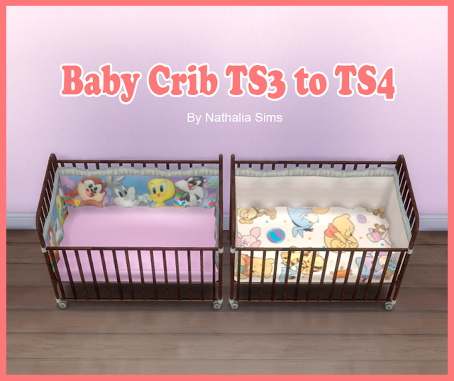 My Sims 4 Blog TS3 Baby Crib Conversion by NathaliaSims