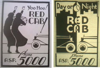 Red Cab ads from the 1939-1941