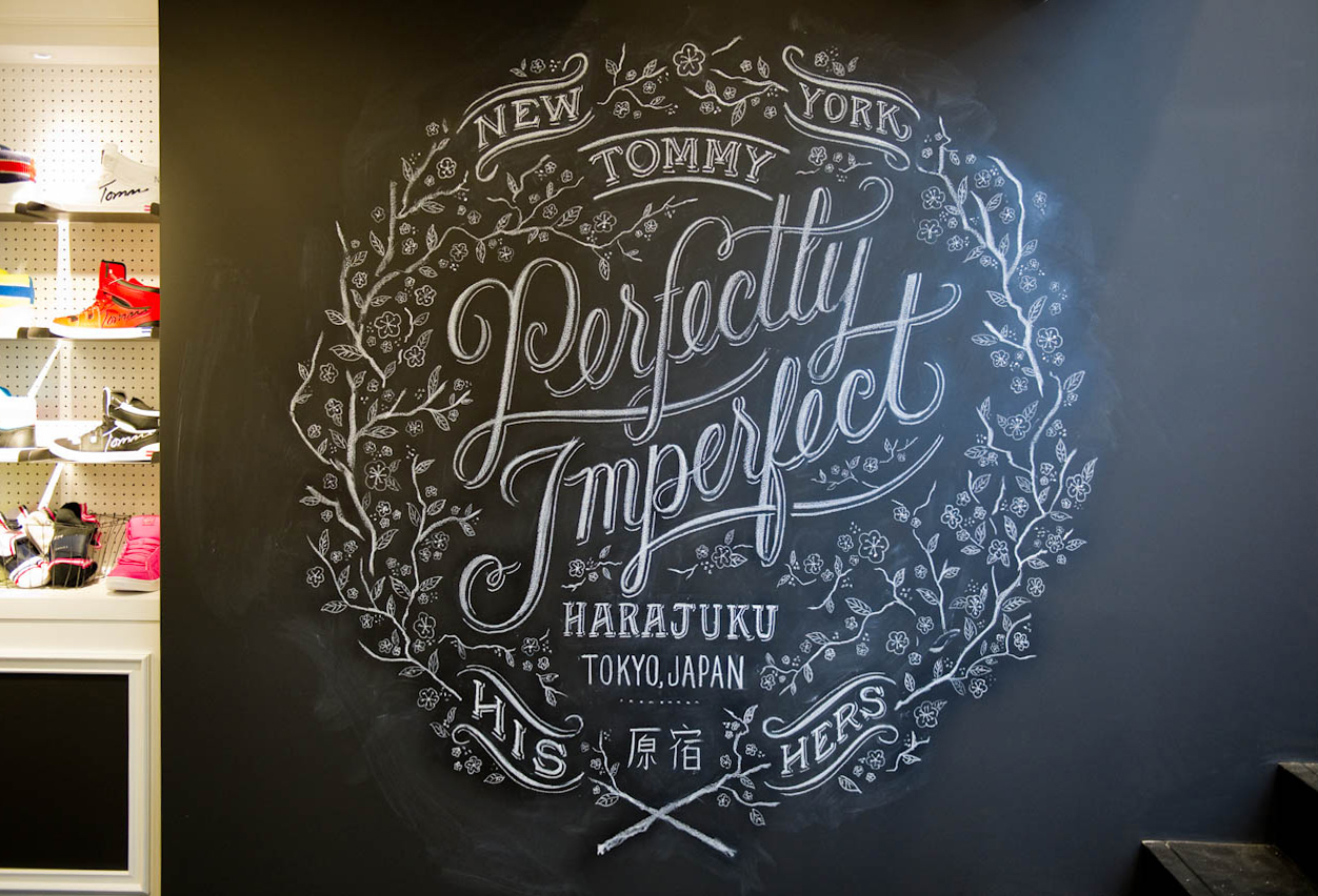 Apple House Revival Chalk Board Lettering