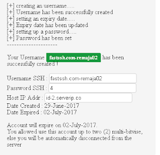 Akun SSH Premium Server Indonesia 2