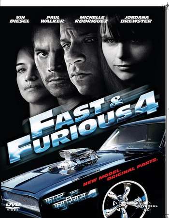 Poster Of Fast & Furious 2009 Dual Audio 450MB BRRip 720p HEVC Free Download Watch Online downloadhub.in