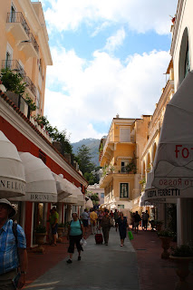 The Via Camerelle on Capri, where a  new Pucci boutique opened this year