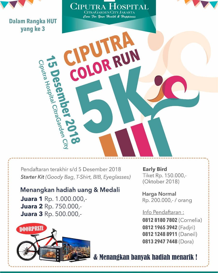 🔍 Ciputra Color Run • 2018 Ciputra Color Run • 2018