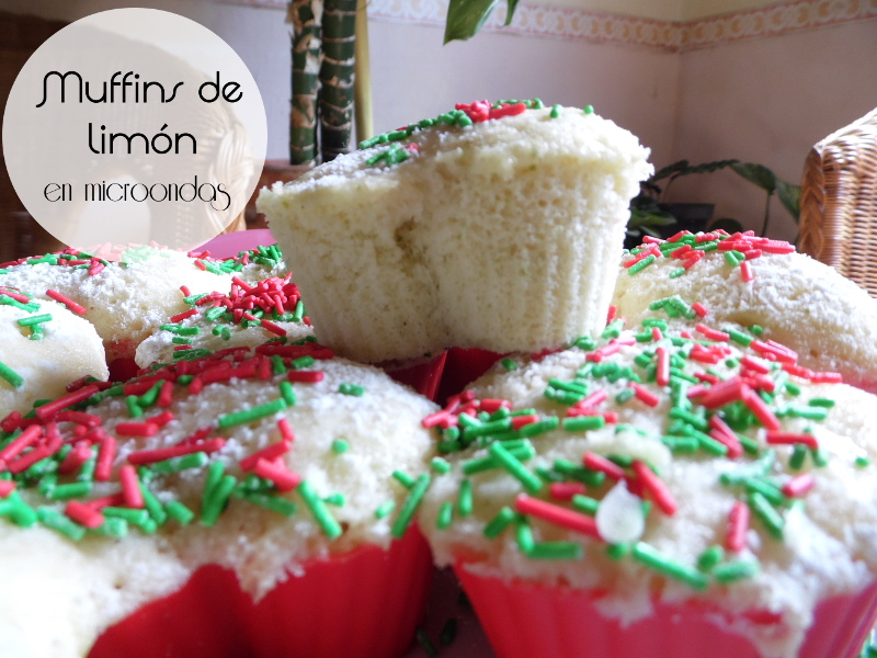 Muffins de limón hechos en microondas