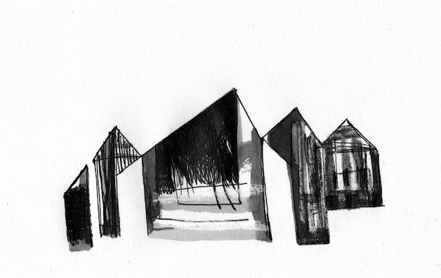 inkylinky lithograph houses