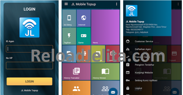 JL Mobile Topup Aplikasi Android Jelita Reload JL Mobile Topup Aplikasi Android Jelita Reload
