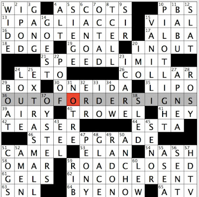 Rex Parker Does the NYT Crossword Puzzle: Jazz pianist Garner / FRI 5-12-17  / Order repeated before hike / Record producer Pettibone / Civic animal /  First lady after Lou / Beloved army leader