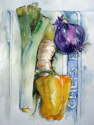 watercolor fruit vegetables vegetable still paintings watercolour artist painting drawing watercolors watercolours yvonne harry illustrations composition florals artists con food