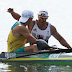 Liam Heath and Stephen Bird after the K1 200m at Rio 2016