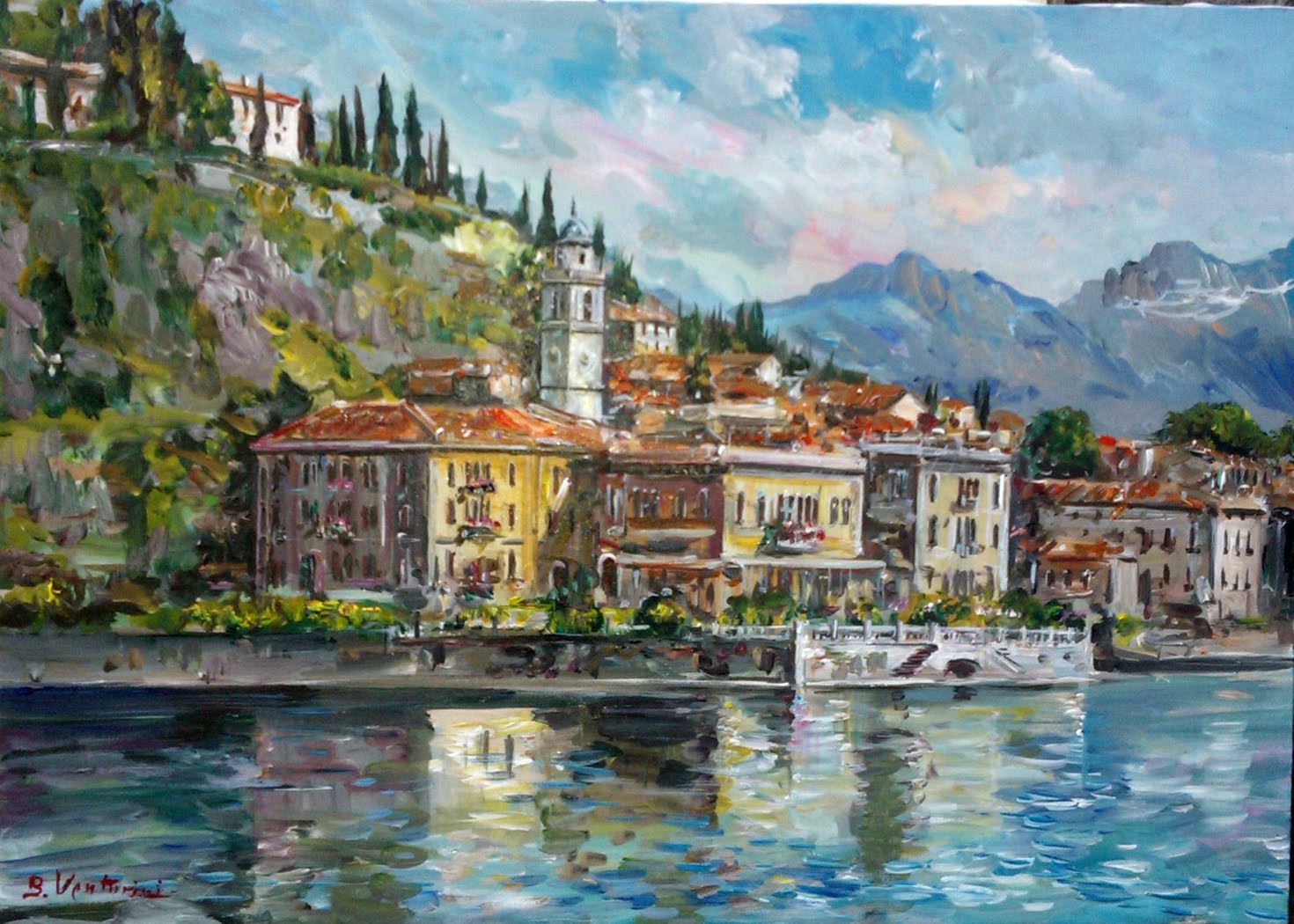 TETTAMANTI'S GALLERY Dipinti ad olio Lago di Como/ Lake Como oil paintings TETTAMANTI'S GALLERY Dipinti ad olio Lago di Como/ Lake Como oil paintings