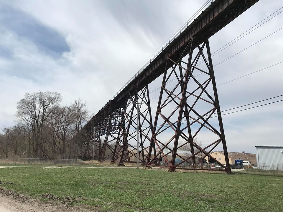 Industrial History UP/CGW Bridge over Des Moines River in Fort Dodge, IA