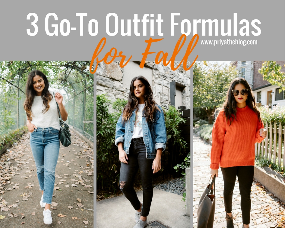 My 3 Go-To Outfit Formulas For Fall | Priya the Blog