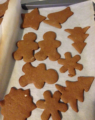 Holiday Baking Holiday Baking: Gingerbread cookies, ready for decorating