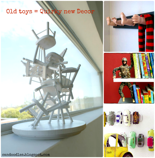 Repurpose Old toys = new grownup decor the ReFab Diaries