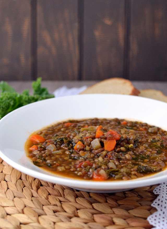 Brazilian Kale & Lentil Soup