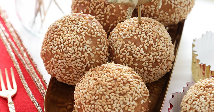 Fried Sesame Balls for Chinese New Year | Sprinkle Bakes