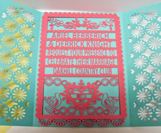 Paper Pulse Blog Spot Papel Picado Wedding Invitation Just Imagine How Many Of These Lovely Wedding Invitations And Other Papel Picados Were Made By Hand Each Delicate Detail Was Cut Thank Goodness