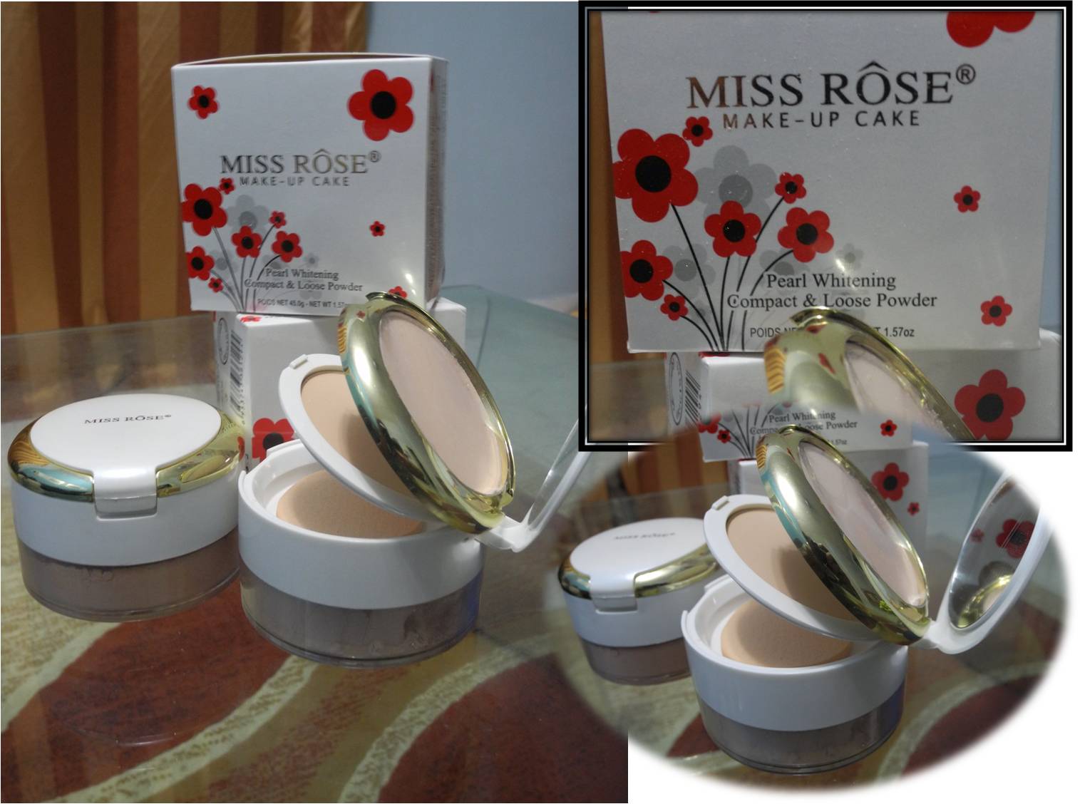 Miss Rose WHOLESALES Miss Rose Loose Powder ( come with 1 compact powder)