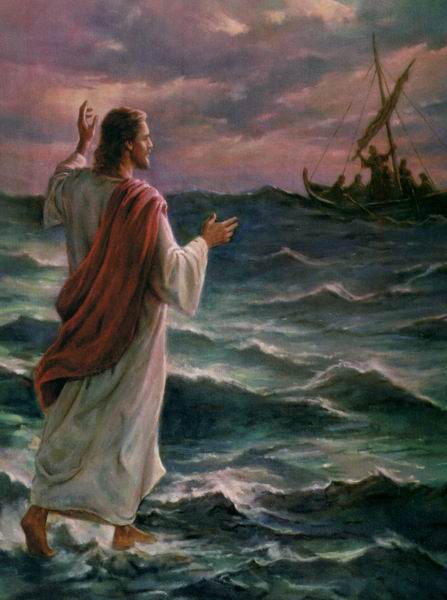 clipart jesus and peter walking on water - photo #46