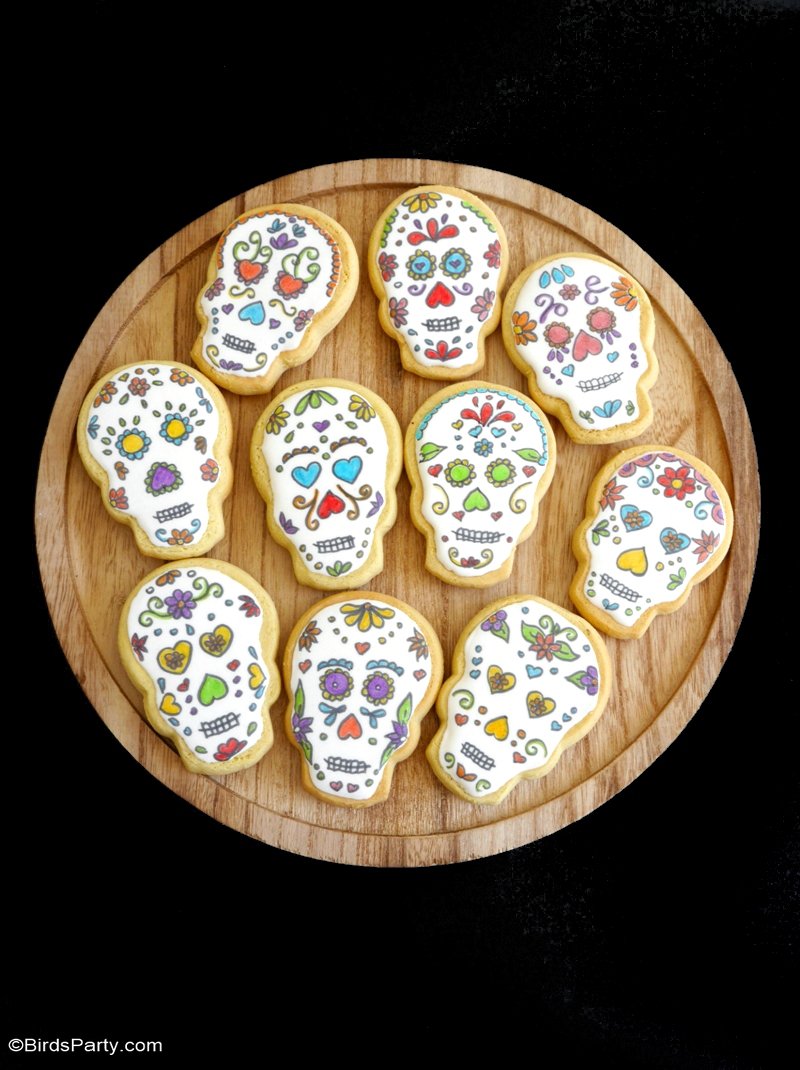 Sugar Skull Cookies Recipe Party Ideas Party Printables Blog