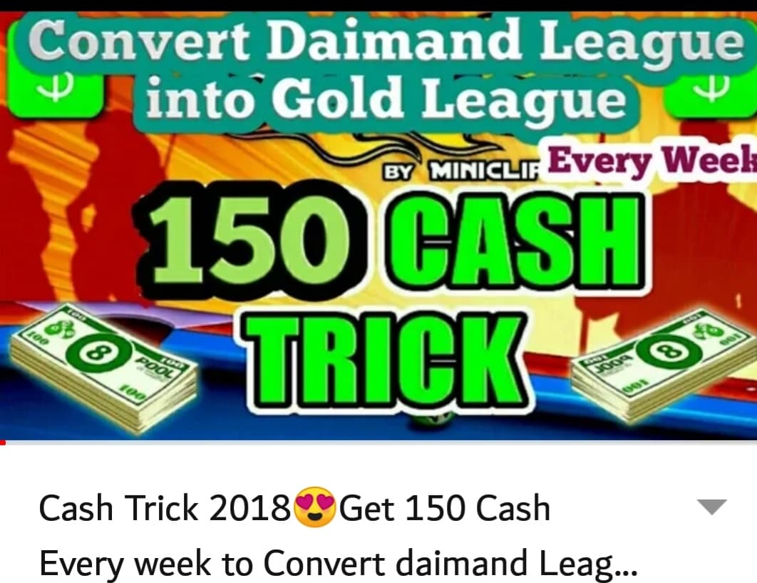 Cash Trick 2018 Get 150 Every Week To Convert Daimand League Cash Trick 2018 Get 150 Every Week To Convert Daimand League Into Gold