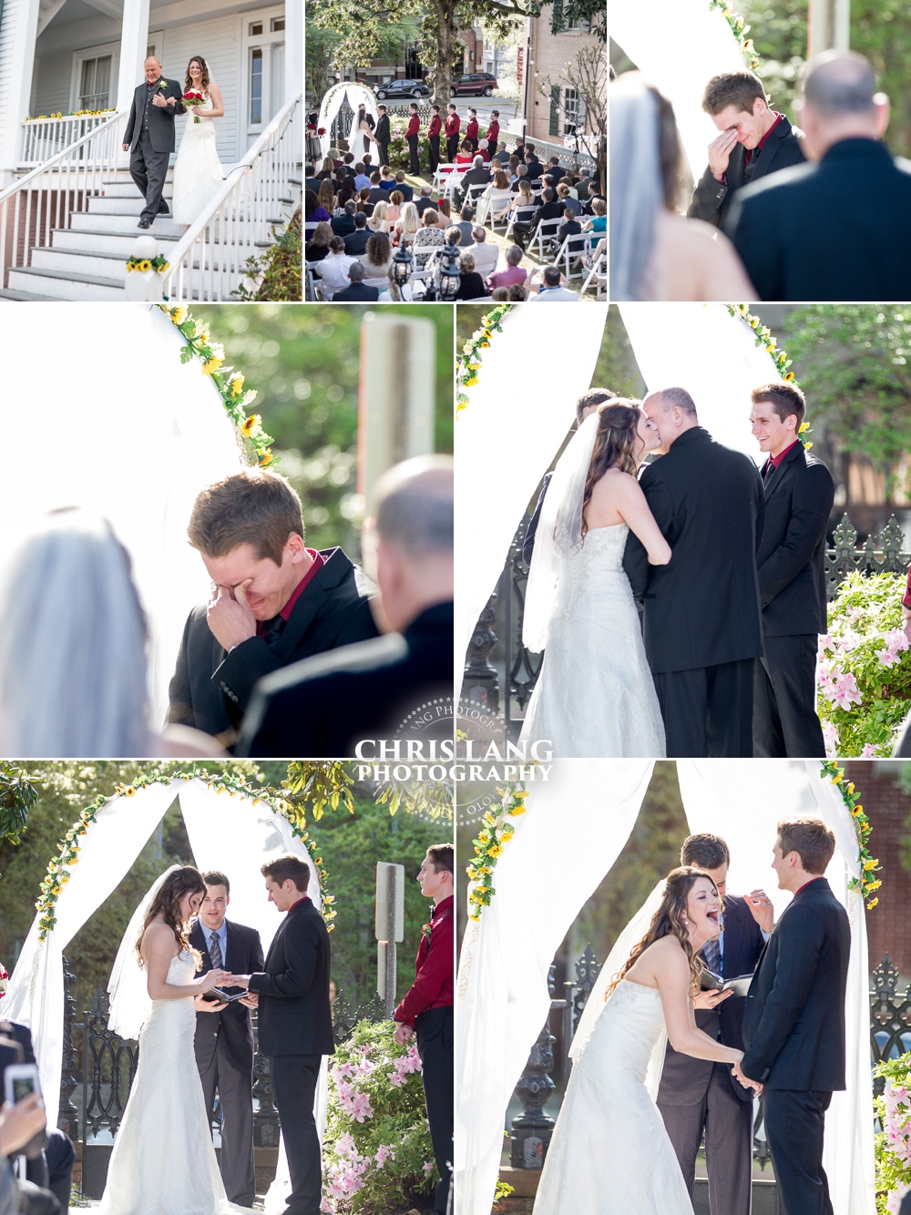 Pictures of Wedding Ceremony at Bellamy Mansion - Wilmington NC Wedding Photographers