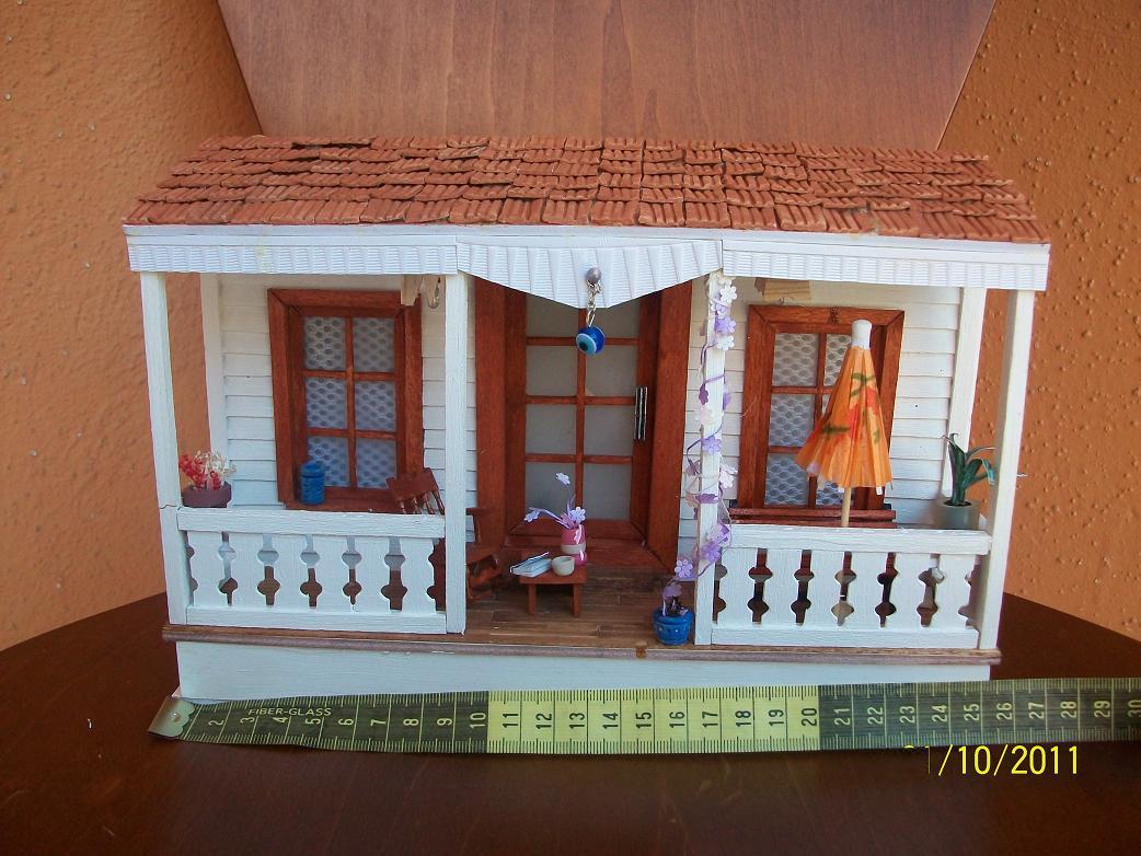 ! ♥ Küçük Şeyler Minyatür, Hobi ♥ ! Verandalı Ev.