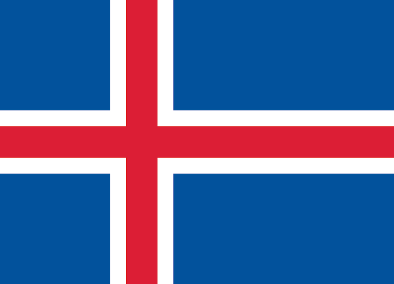 Bendera identitas negara Islandia