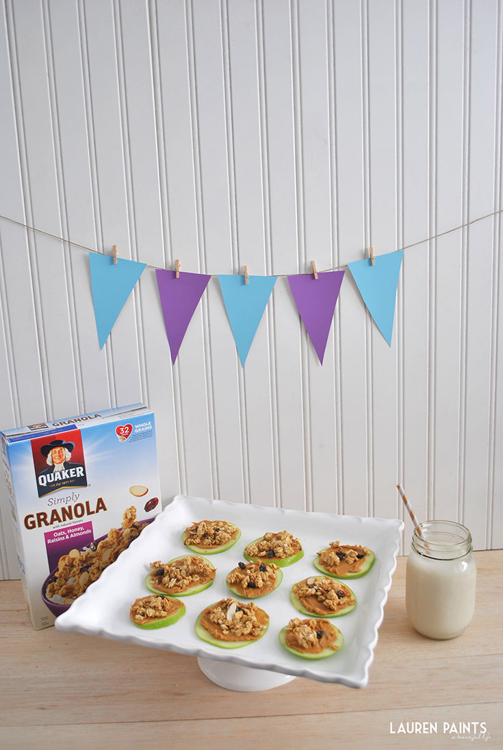 Lauren Paints a beautiful life Apple, Peanut Butter, and Quaker