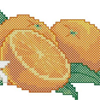 Oranges pattern preview. Free cross-stitch patterns