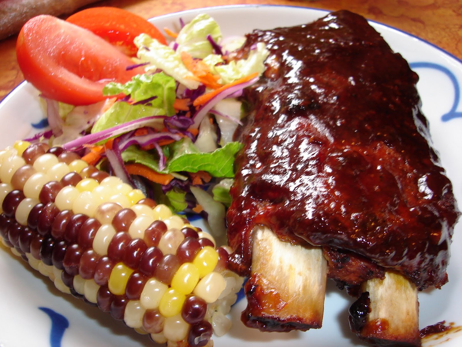 Baking and Cooking BBQ Chicken Wings and Rib