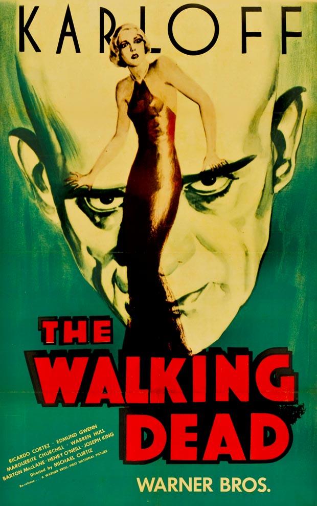 The Walking Dead with Boris Karloff Classic Horror Movie Poster