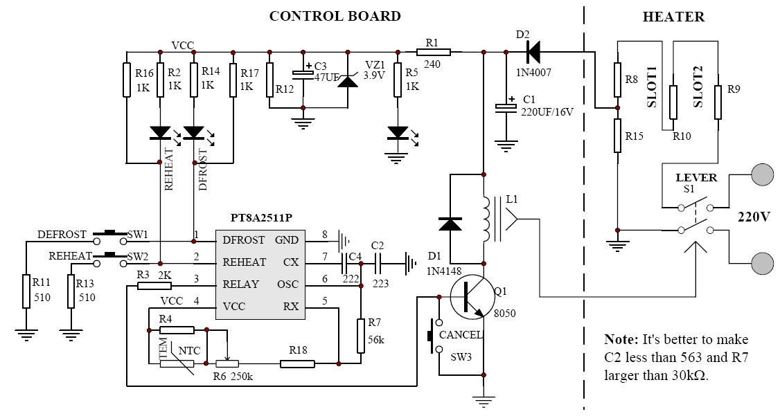 Electric Toaster Circuit Diagram