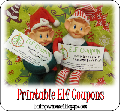Bailing Twine Bubble Gum Nest: Elf Coupons Free Printable Bailing Twine Bubble Gum Nest: Elf Coupons Free Printable