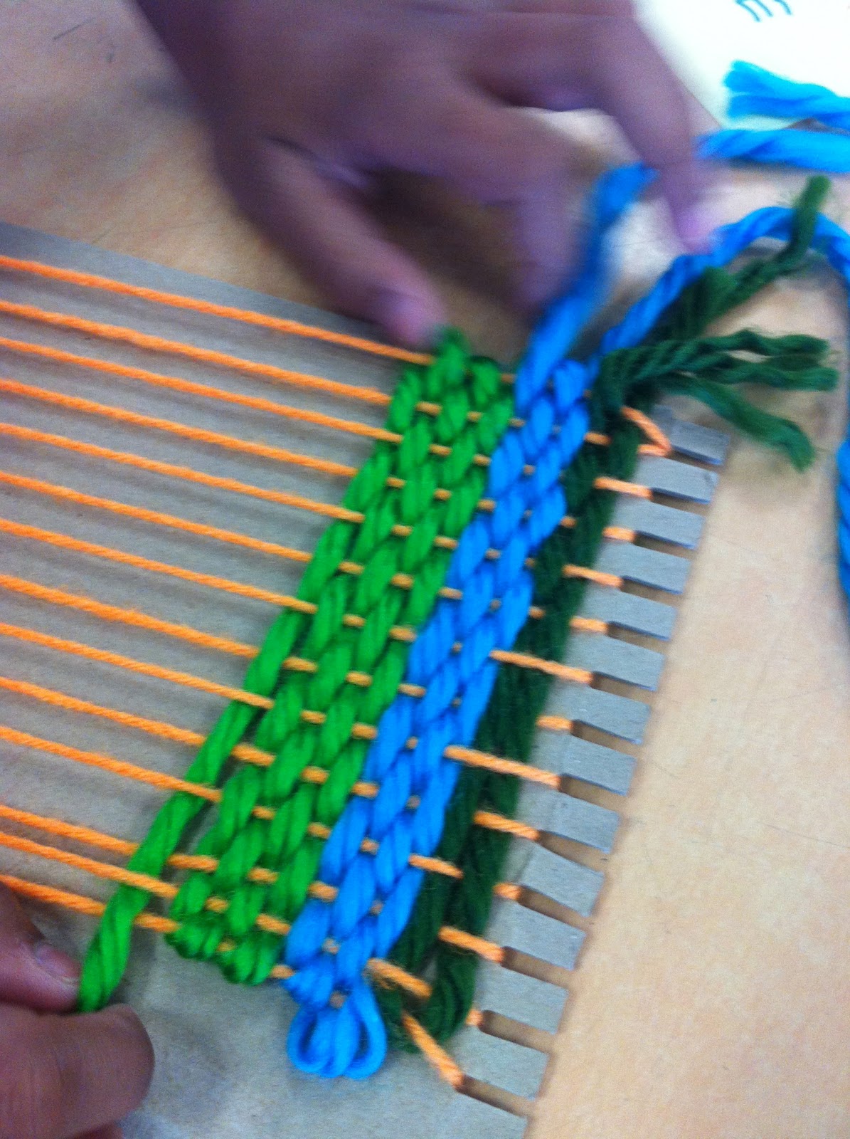B. Creative Weaving with cardboard loom boards