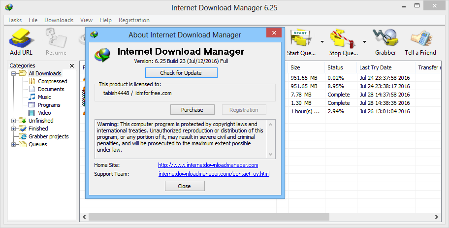 idm internet download manager 6.25 full cracked for free 2016