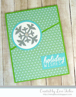 Holiday Wishes card-designed by Lori Tecler/Inking Aloud-stamps and dies from Reverse Confetti Holiday Wishes card-designed by Lori Tecler/Inking Aloud-stamps and dies from Reverse Confetti