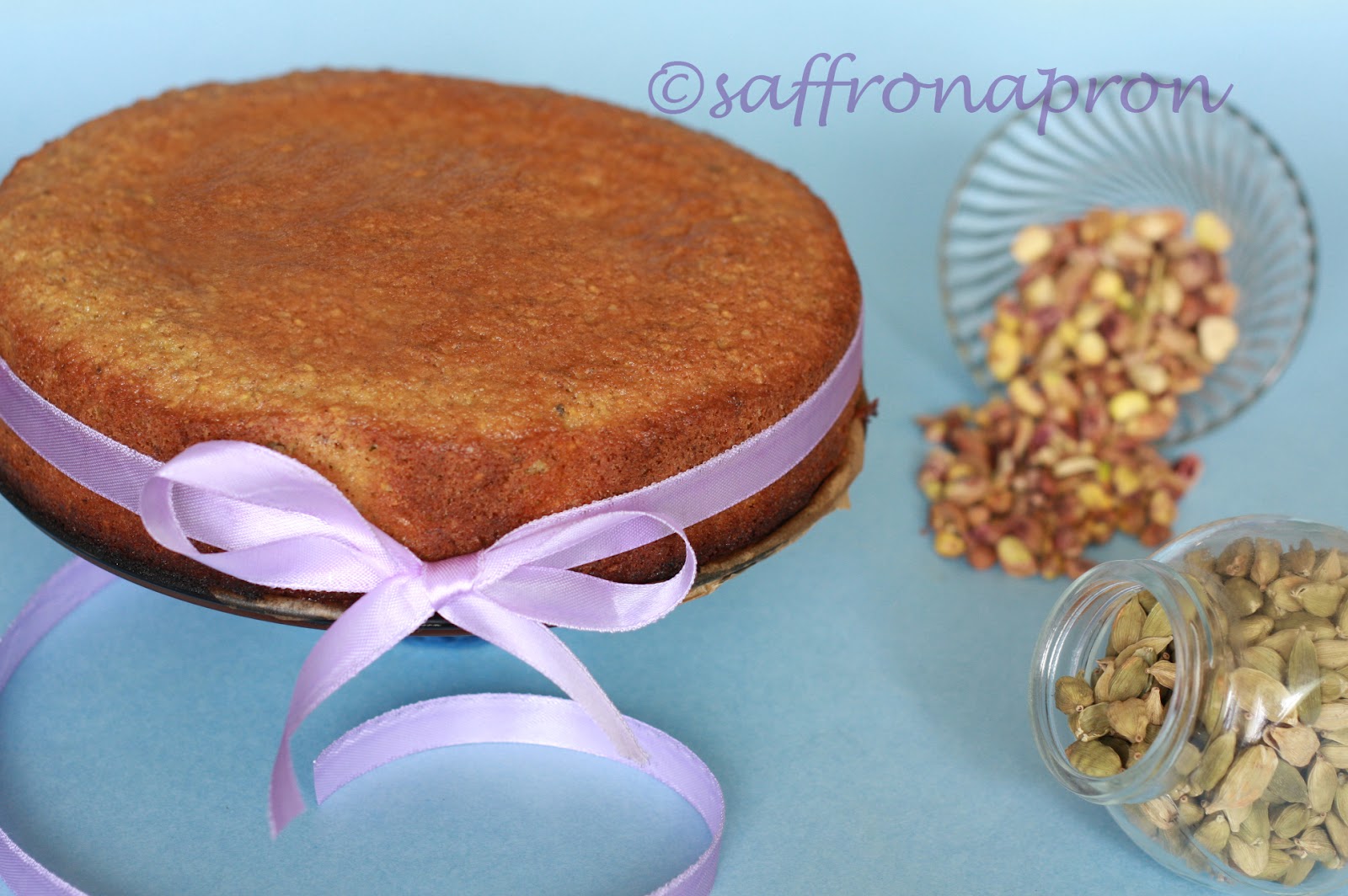Saffron Apron Pistachio cardamom orange cake