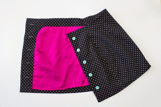 Polka dot Arielle skirt - sewing pattern from Tilly and the Buttons