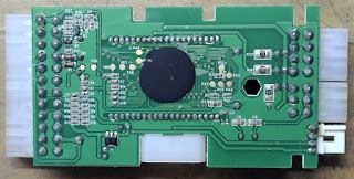 Плата тестера ATX блоков питания, вид сзади