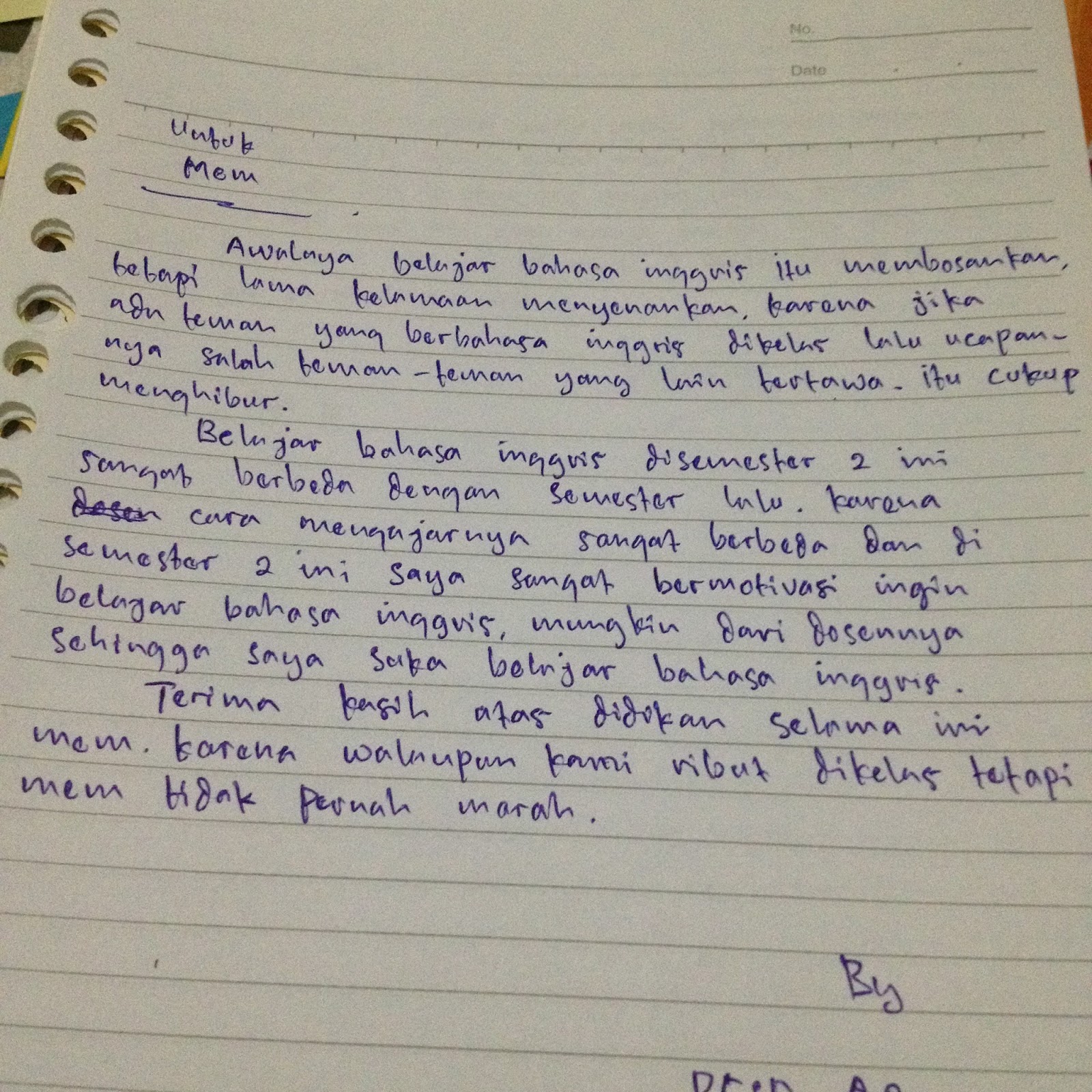 Contoh Kesan Dan Pesan Dalam Bahasa Inggris Dan Artinya