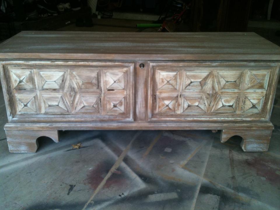 Furniture by MK Designs Vintage hope chest refinished LOVELY