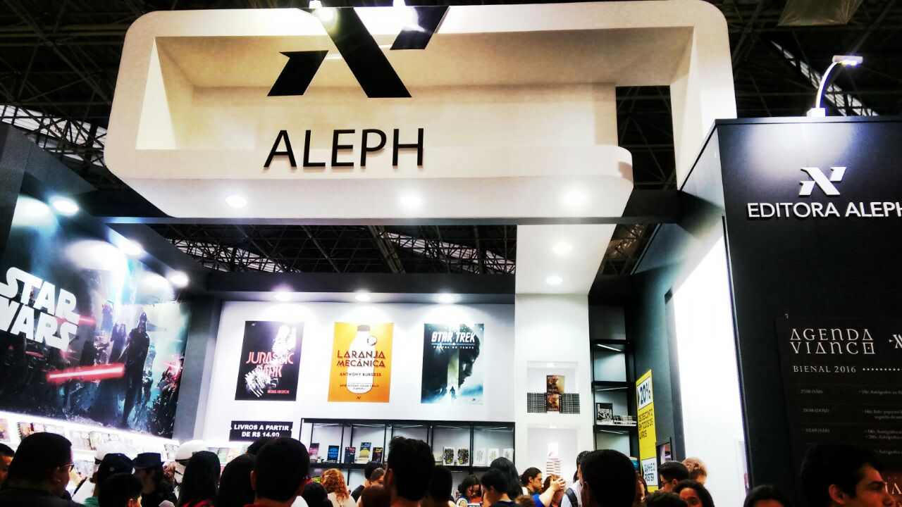 Aleph na Bienal Estande Aleph - Fórmula do Amor