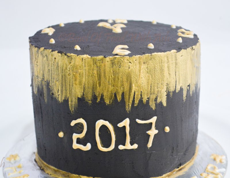 New Year Themed Cake Recipe | How To Make Themed Cake New Year Themed Cake Recipe | How To Make Themed Cake