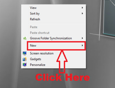 how to create a folder without any name in laptop