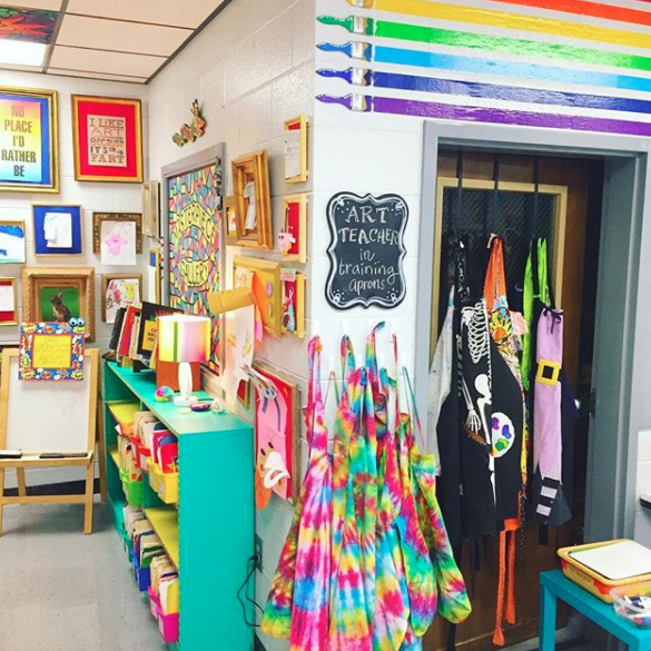 Cassie Stephens In the Art Room Art Room Tour Before and After (Part 1)